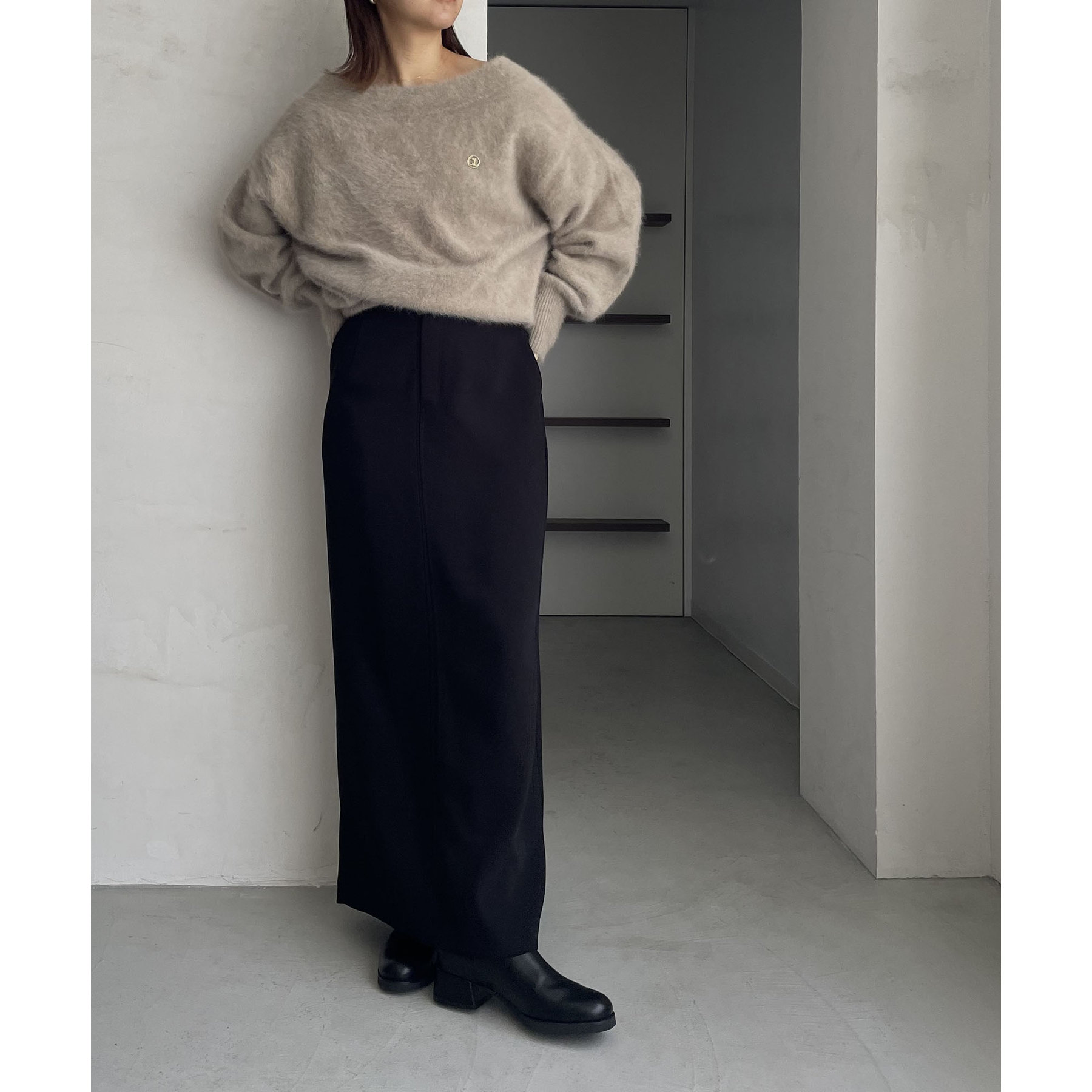 C.L】FOXカシミアボートネックニット | ファッション通販サイト NUGU