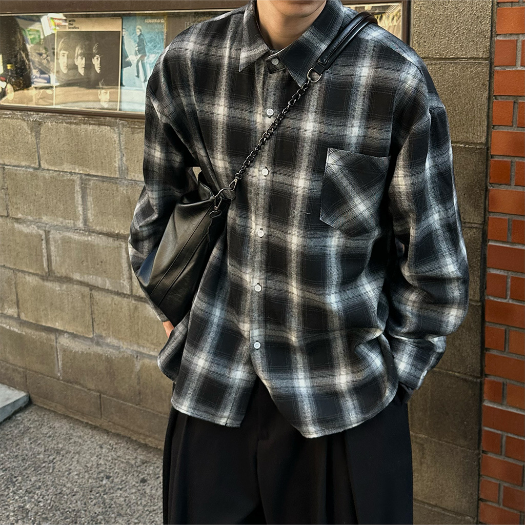 ユニセックス) オンブレチェックシャツ | ファッション通販サイト NUGU
