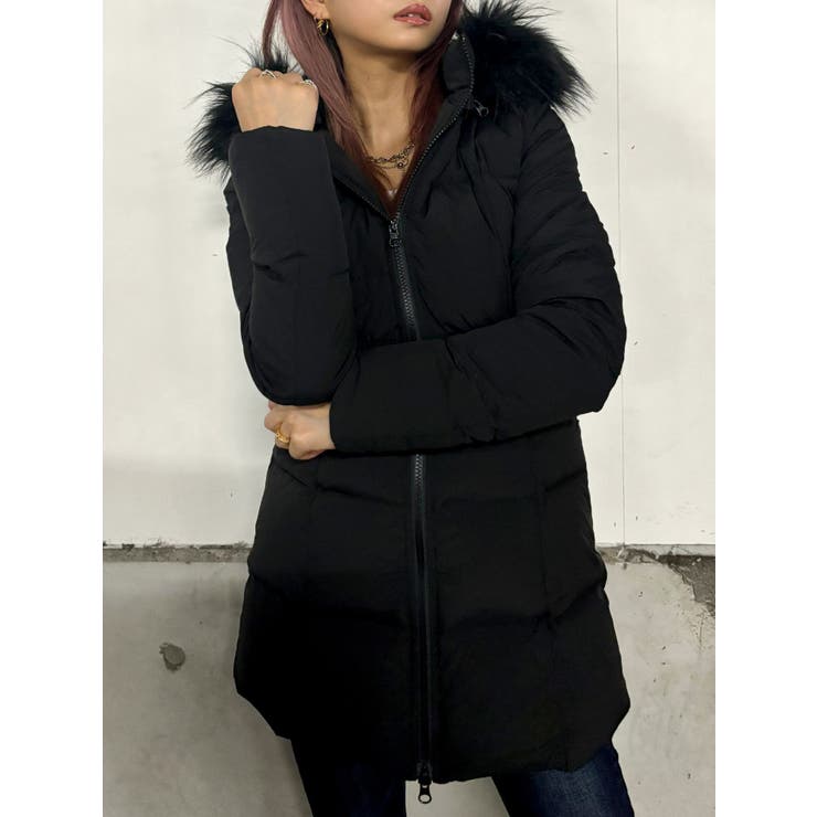 TINY】GYGYベルト付きロングダウンコート[品番：MKSW0060459]｜GYDA