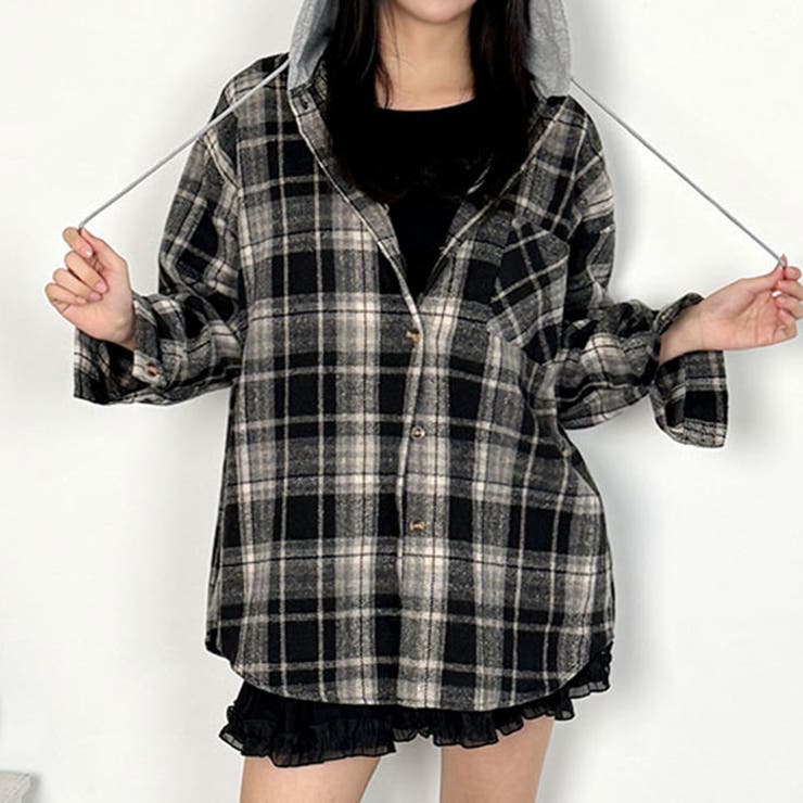 チェックシャツ 長袖シャツ チェック柄[品番：KH000015089]｜VIVID