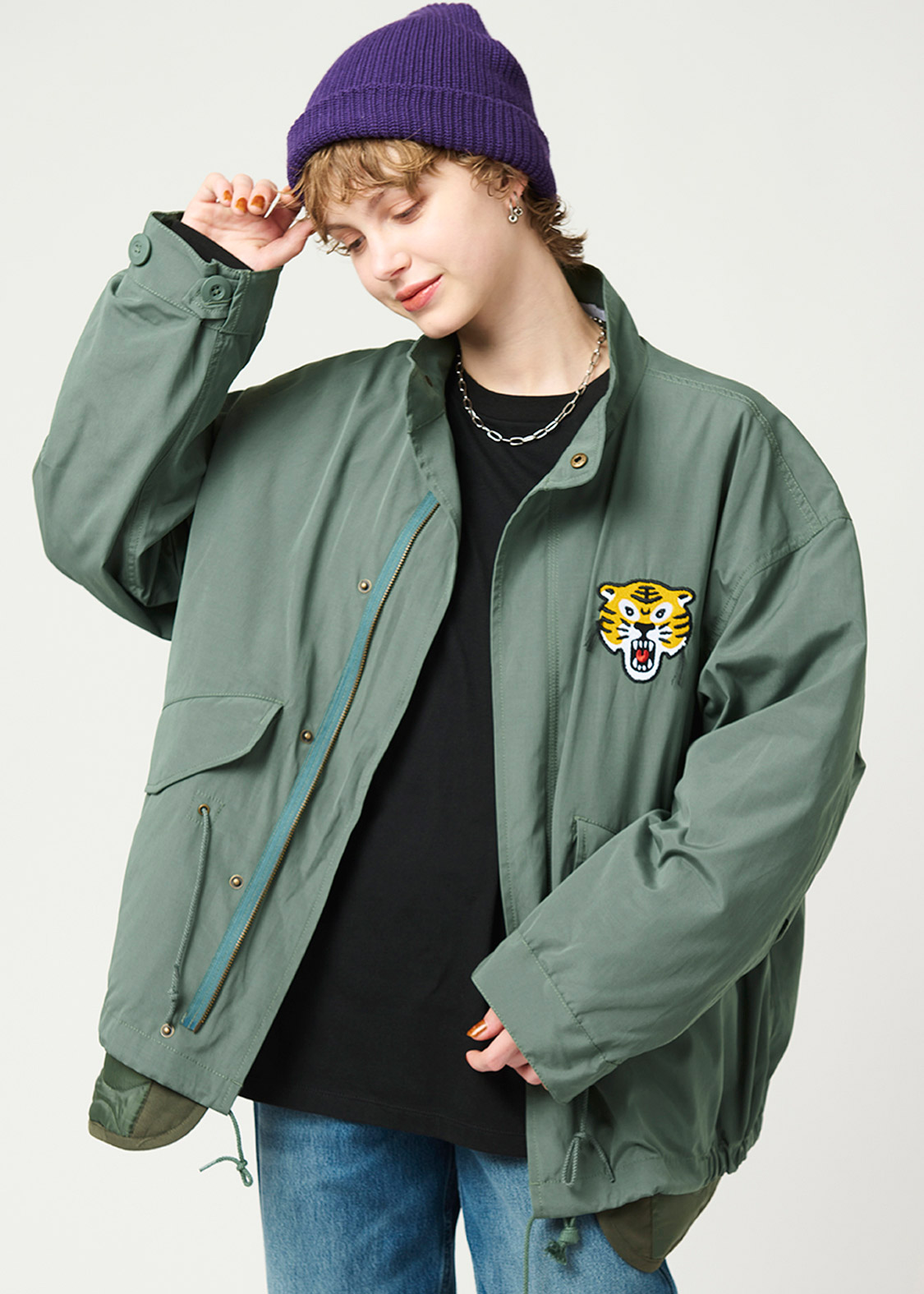 オーサムタイガー スレッズ｜ショートモッズコート｜ユニセックス