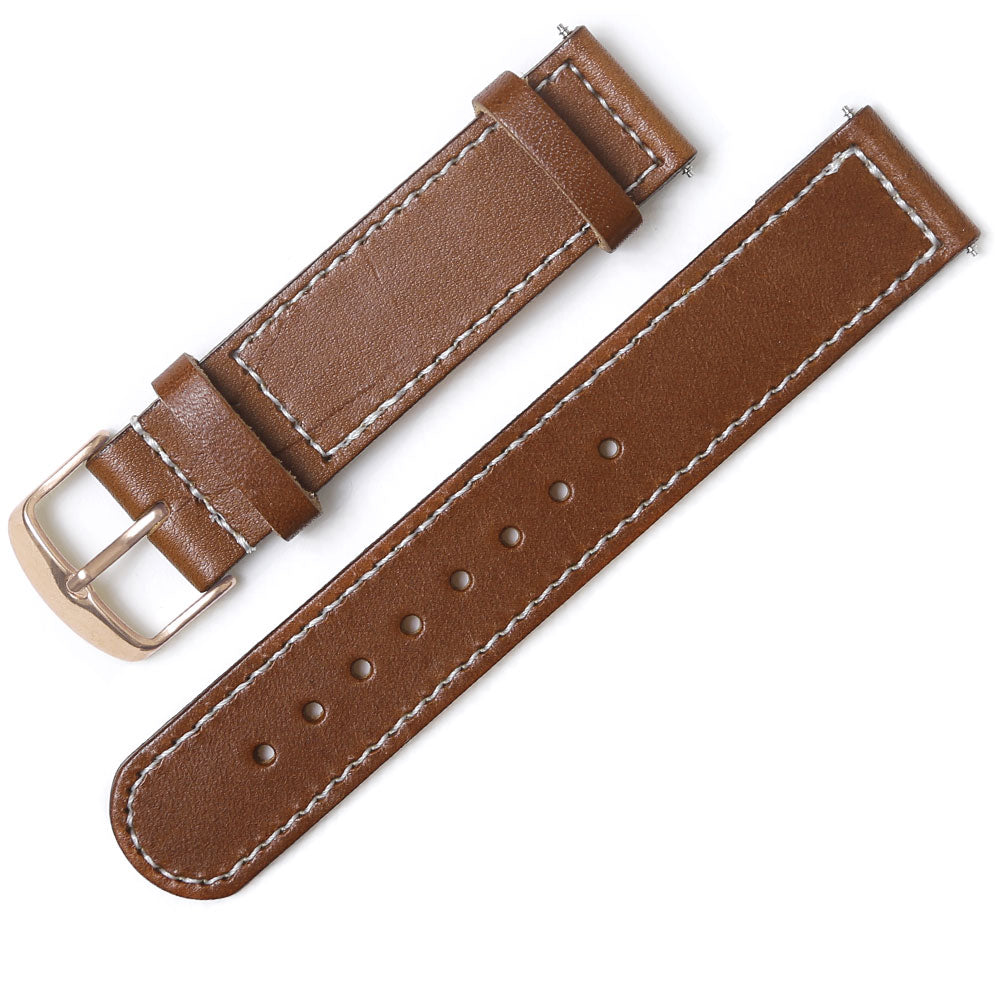 本革 栃木レザー スマートウォッチ 腕時計ベルト（白ステッチ） – COVERARY