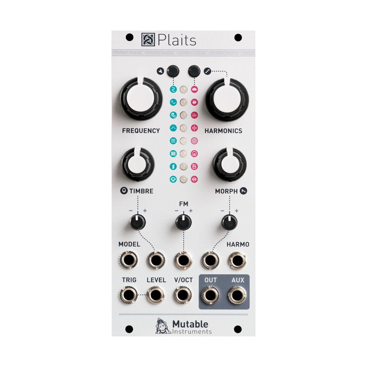 Mutable Instruments Plaits—Clockface Modular