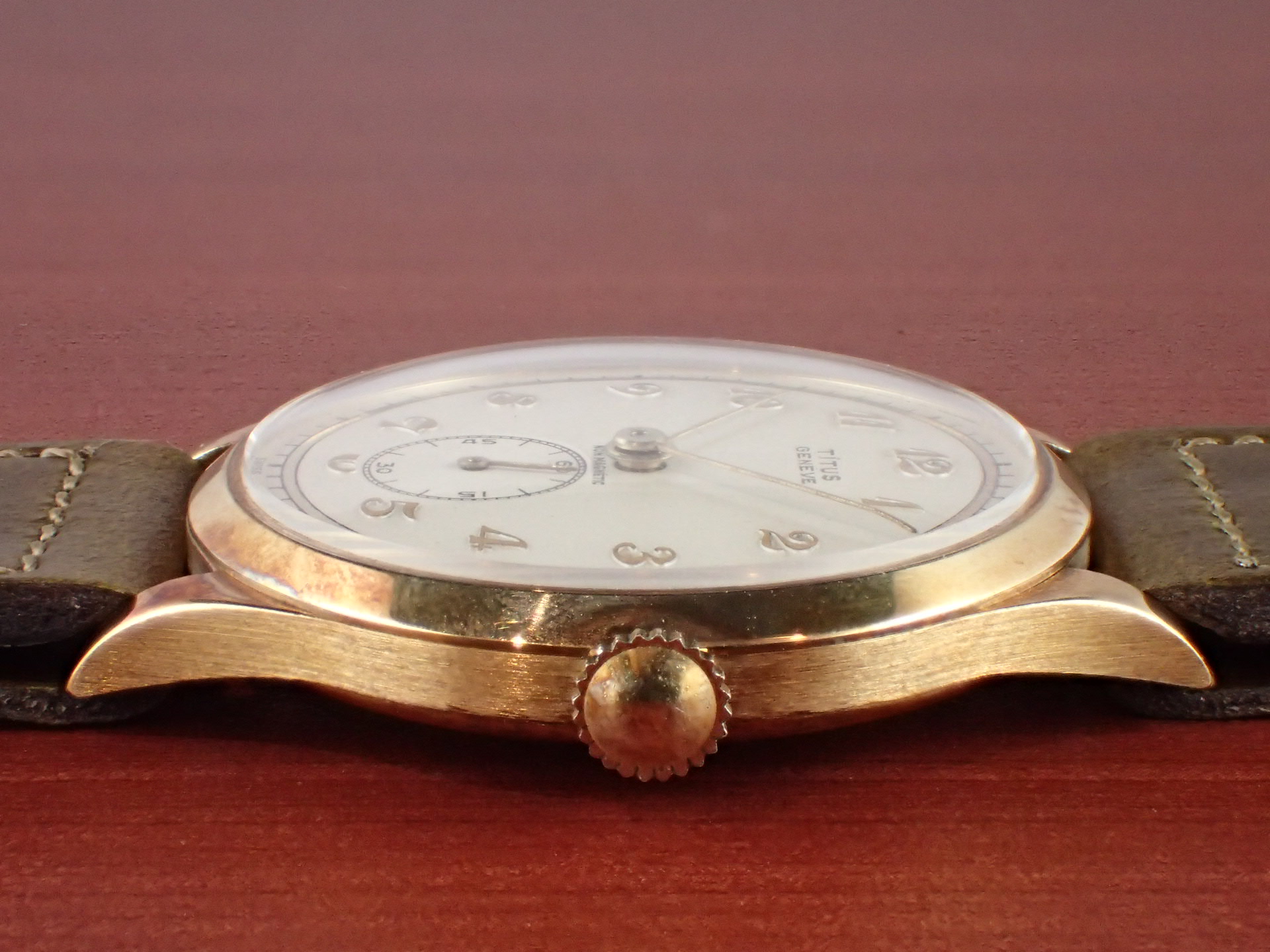 ティタス 14KYG ブレゲインデックス ラウンドケース 1940年代