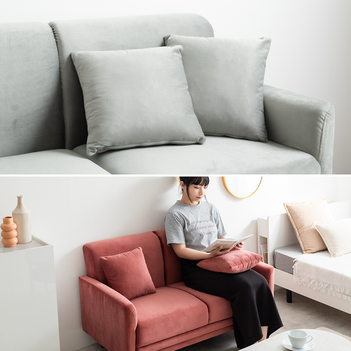 g135016]Ami 2人掛けコンパクトベロアソファ 2人掛けソファー | 家具