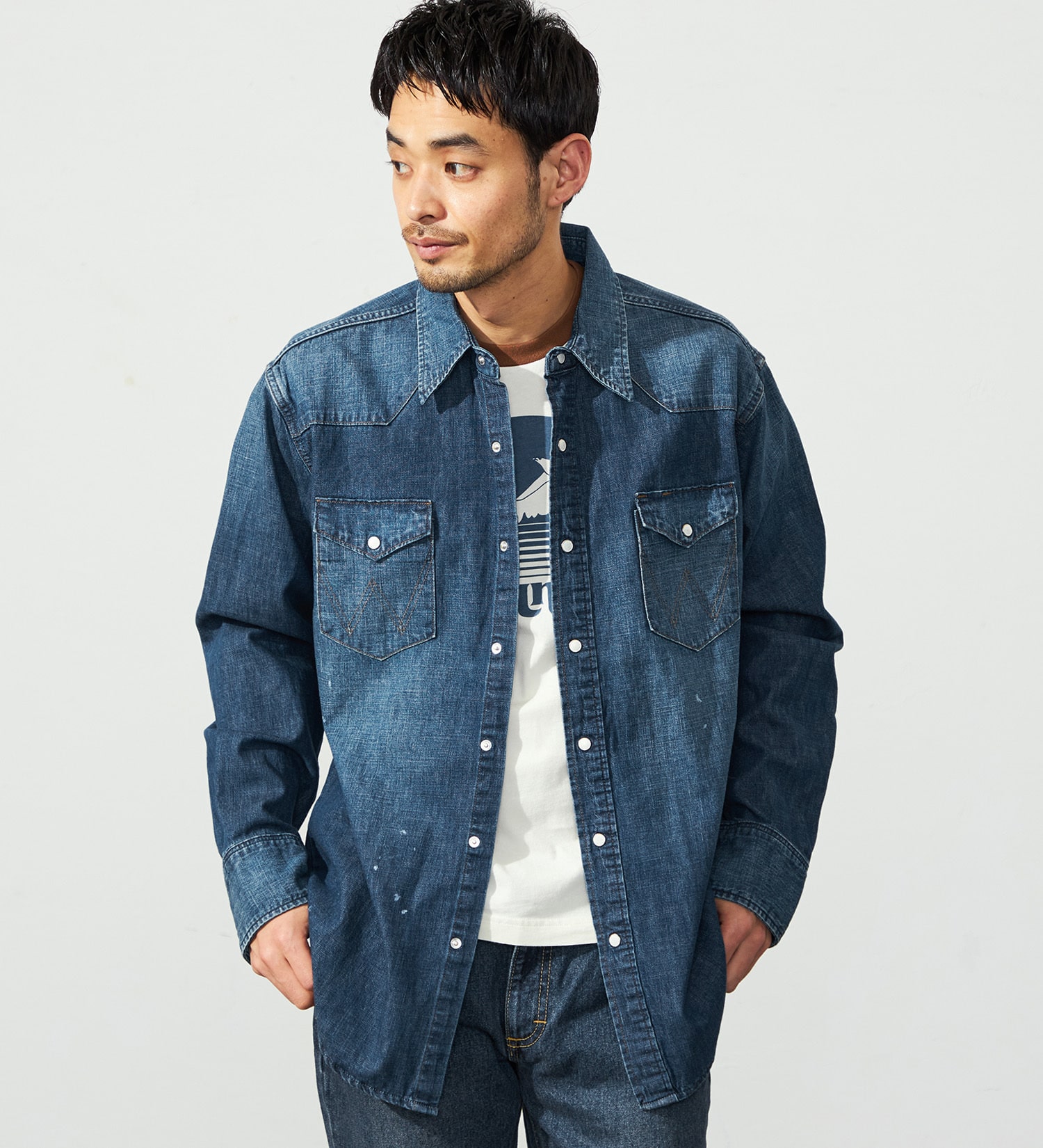 US ORIGINAL】27MW ウエスタンデニムシャツ|Wrangler|ラングラー