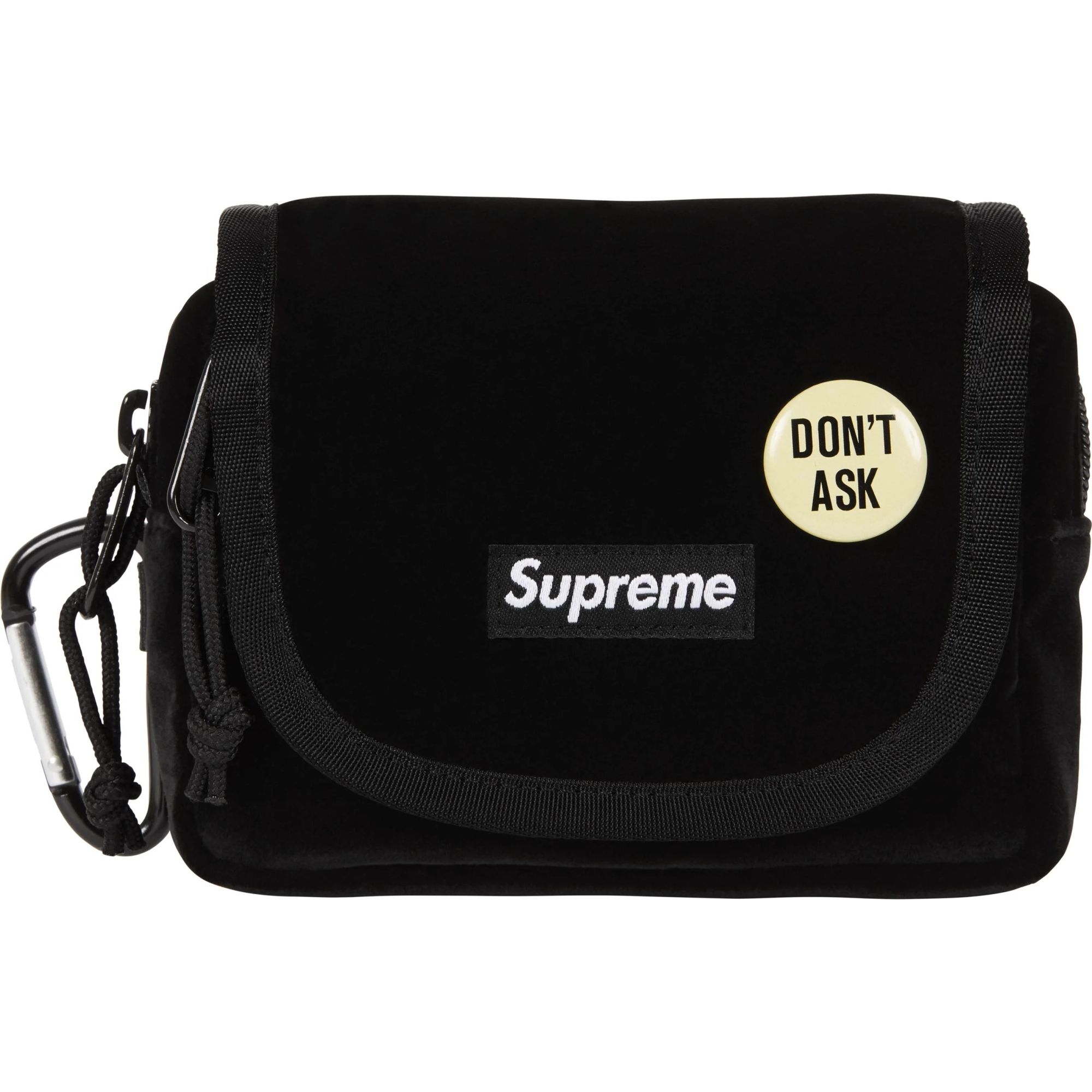 Supreme Velvet Mini Pouch Tan Black