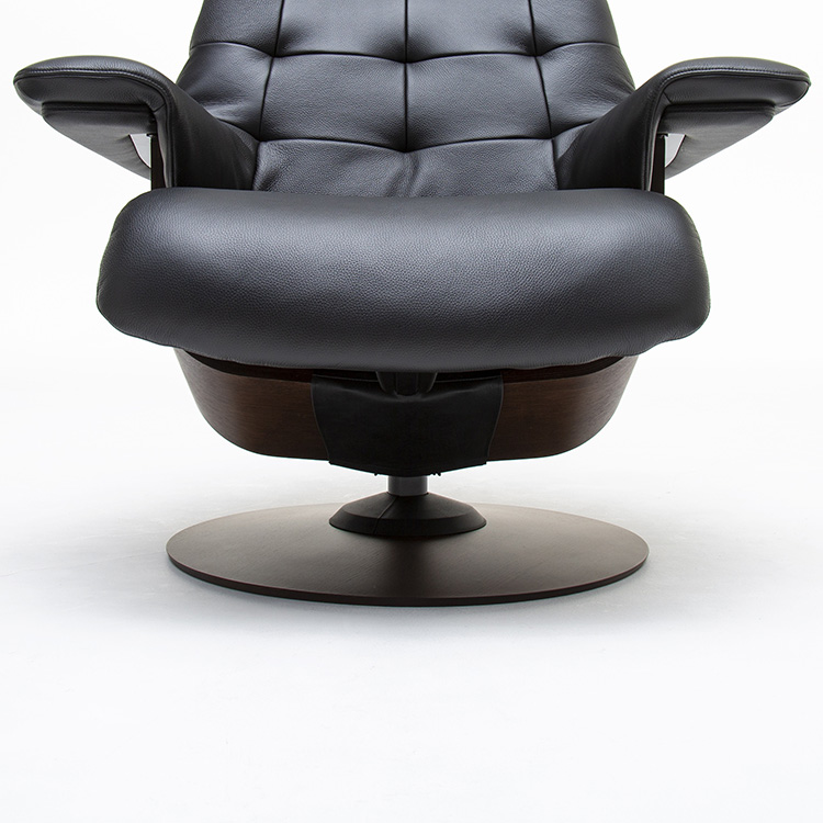 ザ・ファースト RU7202（S+）オットマンセット ブラック モカブラウン