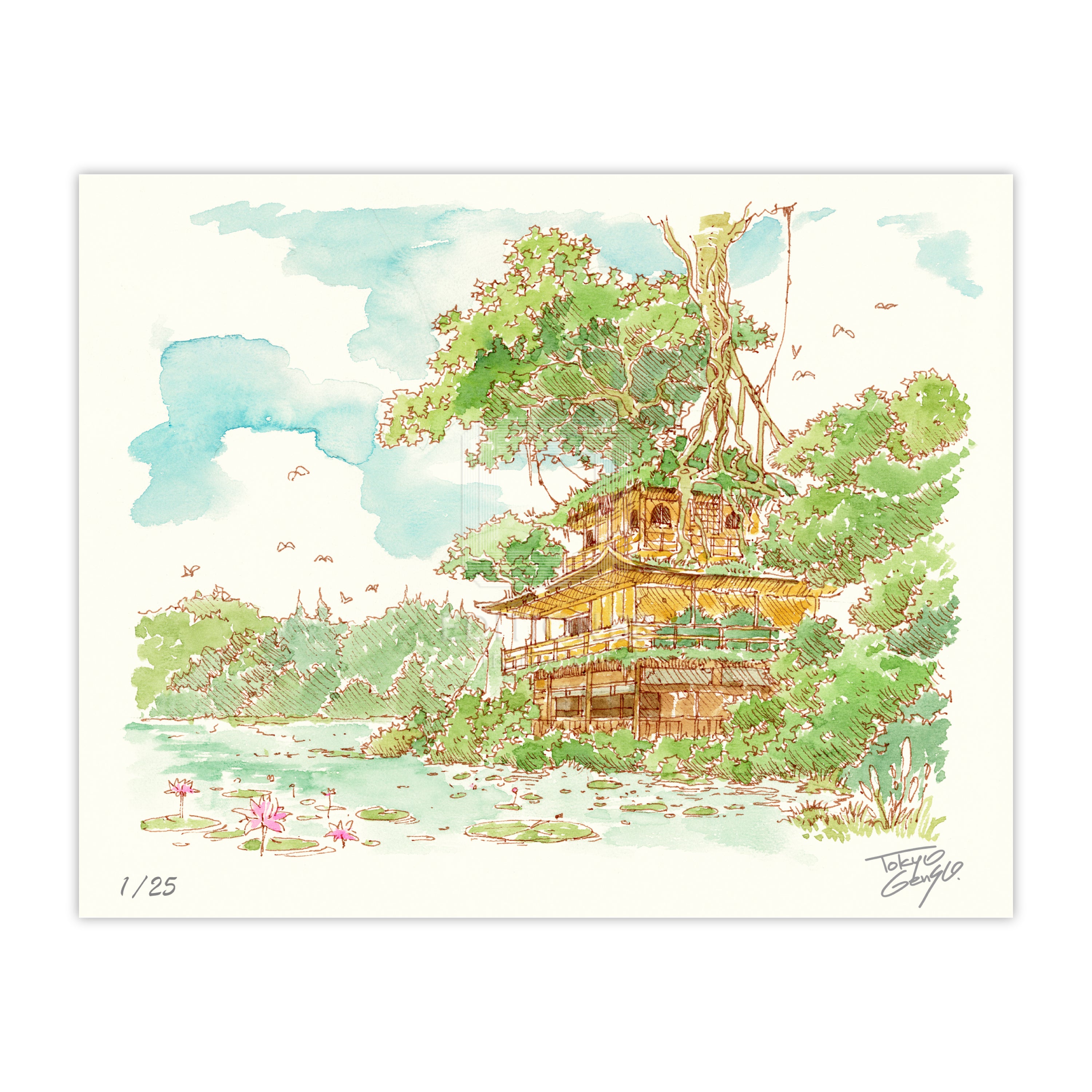 88グラフ ミニ 金閣寺幻想 水彩スケッチver/ 東京幻想（直筆サイン入り