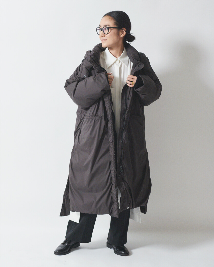 AYA KANEKO × NANGA DOWN COAT 初となるスタイリスト金子綾さんとの