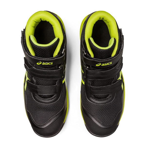新作] アシックス 安全靴 ウィンジョブ CP216 ブラック×ネオンライム