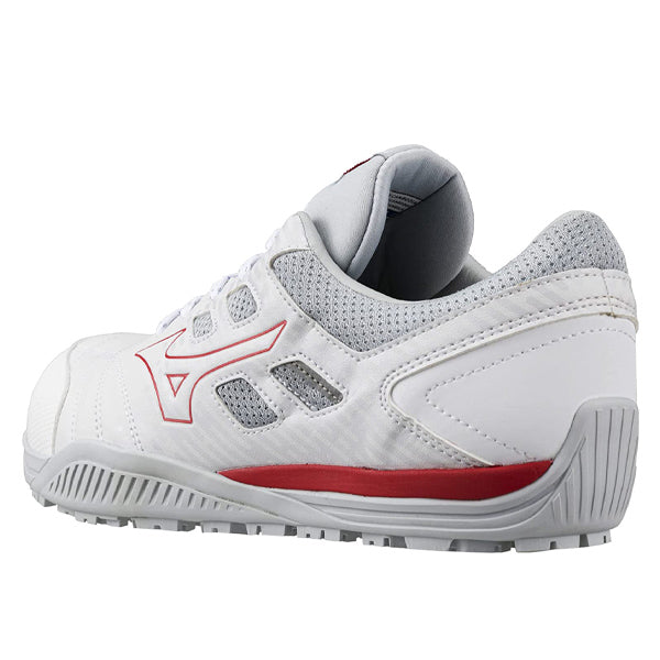 ミズノ 安全靴 オールマイティ TDII11L F1GA230001 ホワイト×レッド