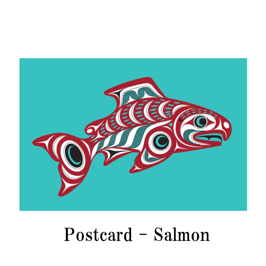 ポストカード ネイティブアート イラスト デザイン カナダ 先住民