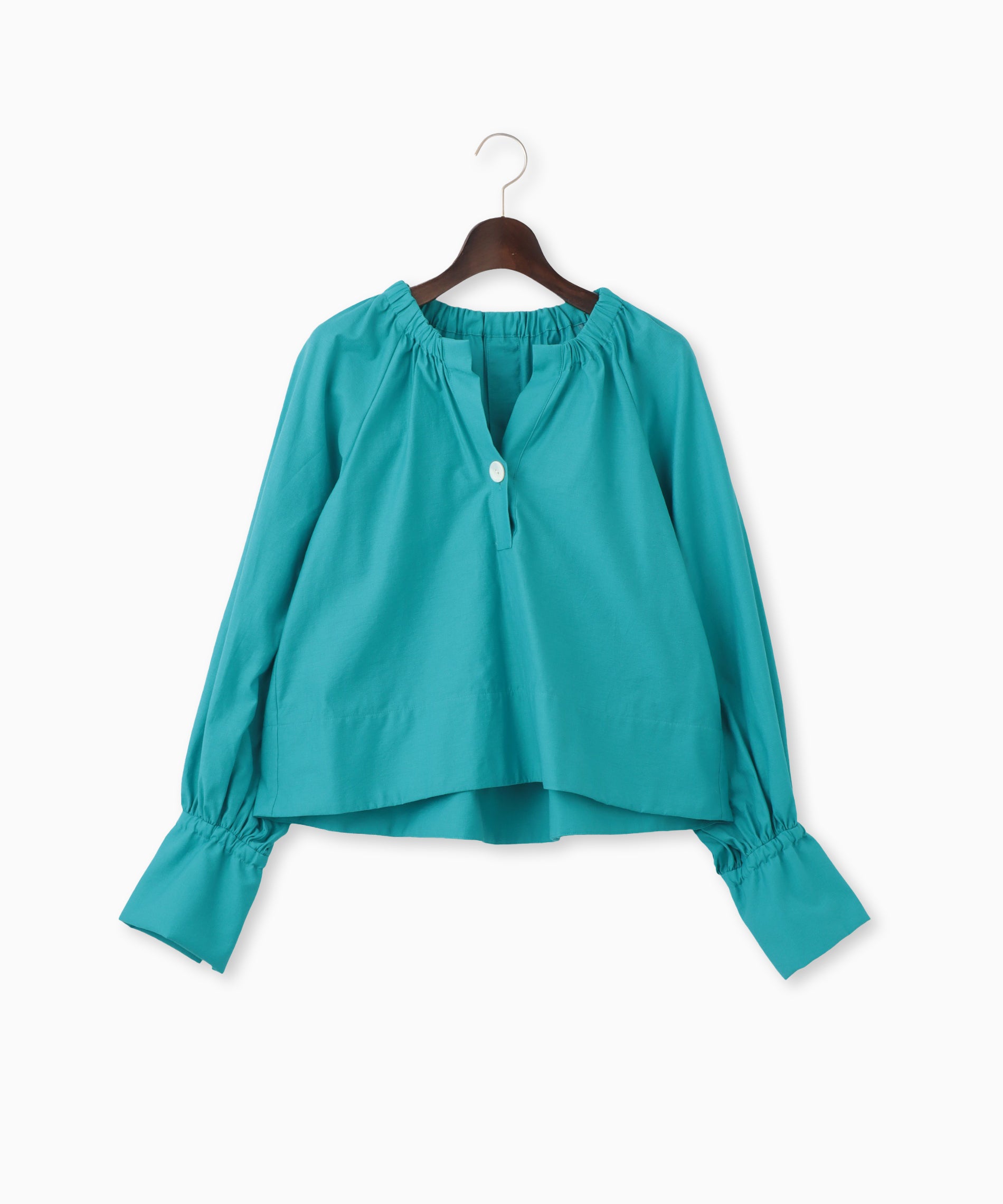 スキッパーギャザーブラウス – FACE SANS FARD