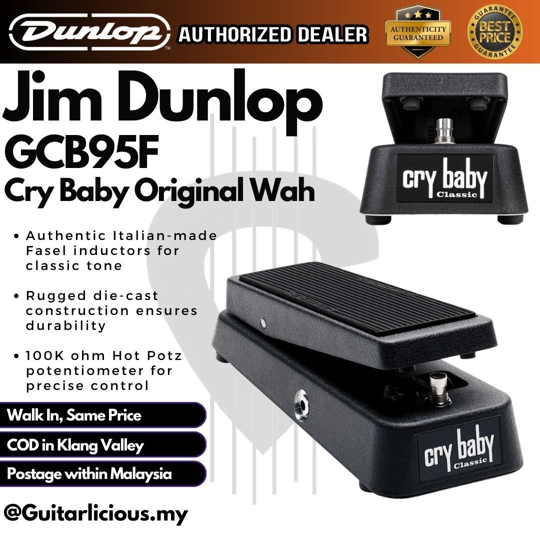 Jim Dunlop GCB95F Cry Baby Classic Wah Pedal – GUITARLICIOUS