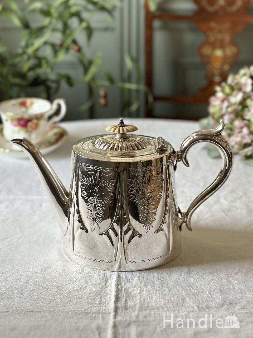 シェフィールドのシルバーティーセット、英国アンティークシルバーの