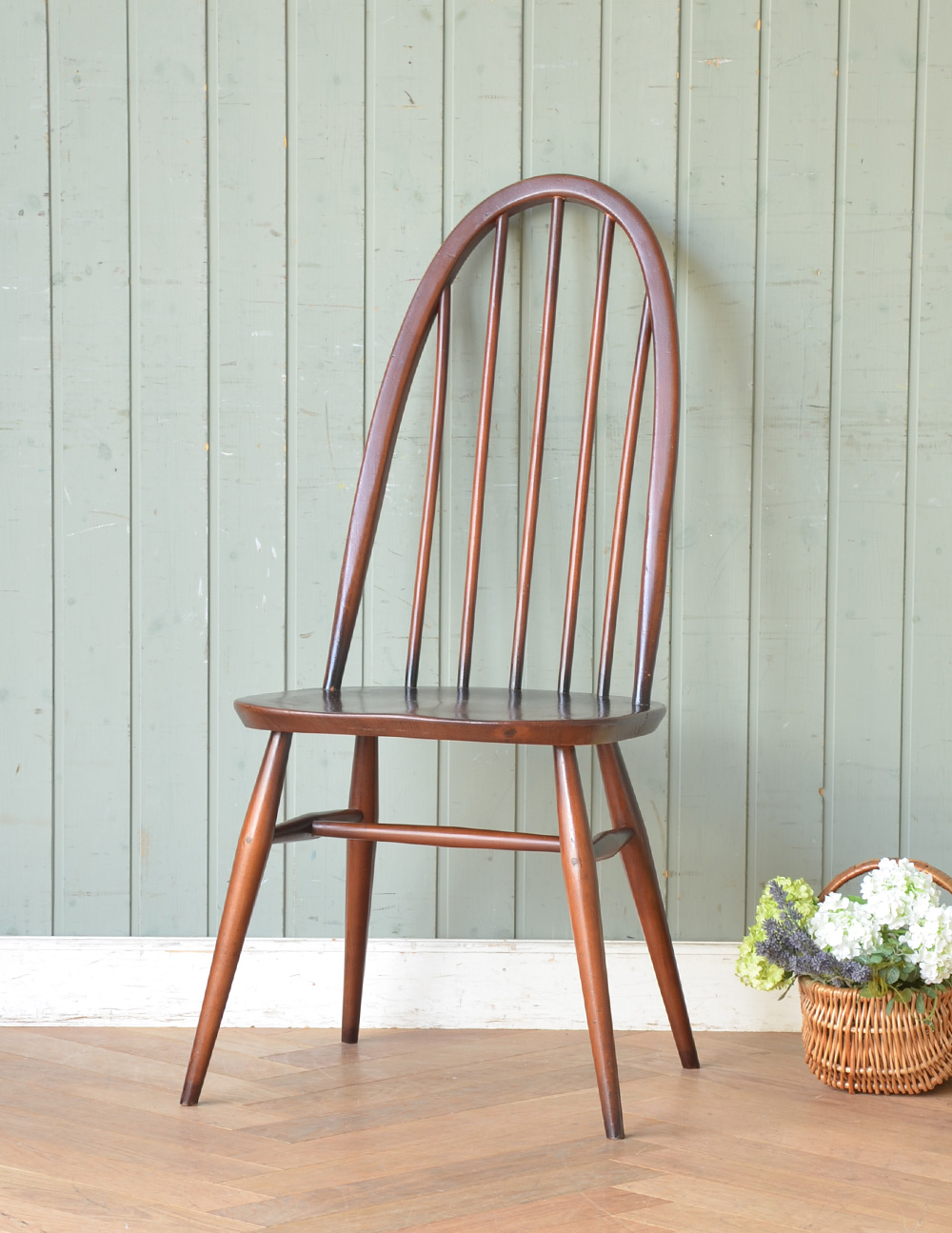 北欧スタイルのヴィンテージチェア、アーコール クエーカーチェア（6本