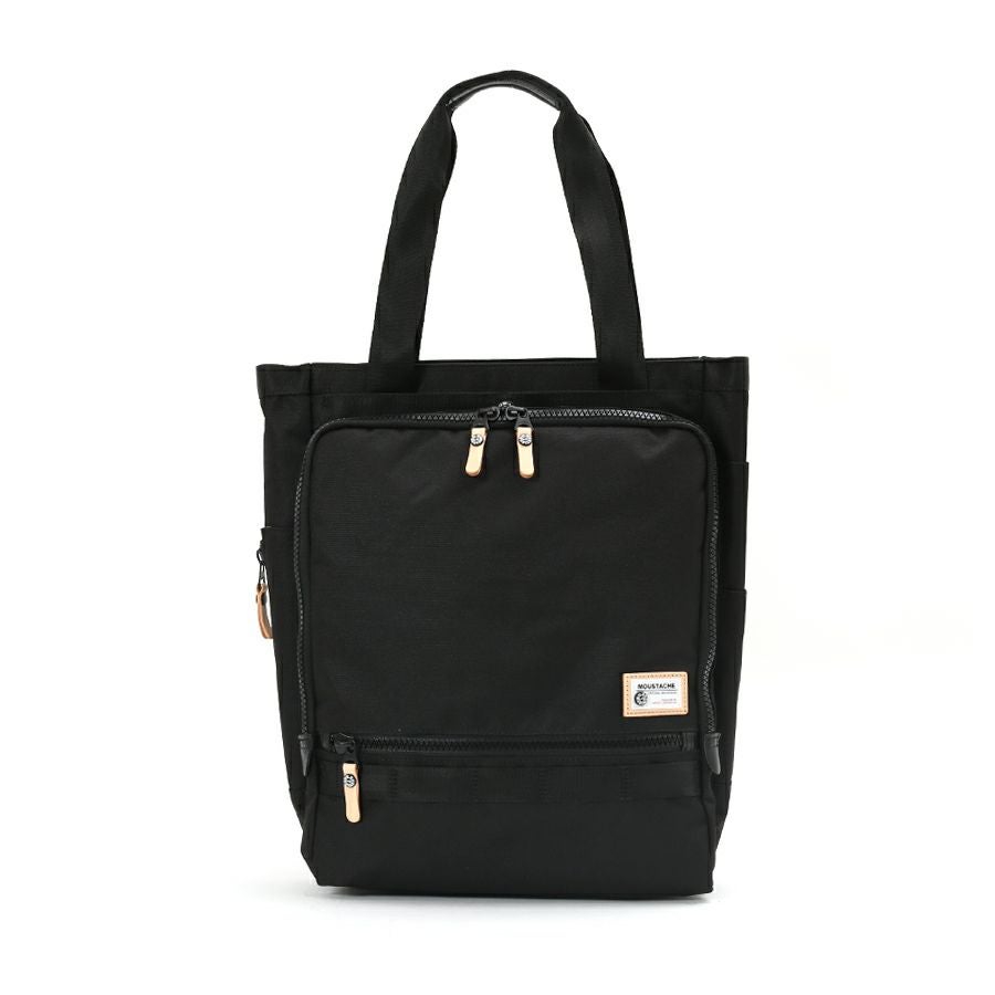 moustache on time 2WAY トートリュックサック ポリエステル×牛革×ヌメ