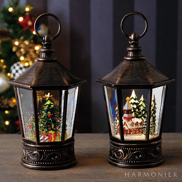 リキッドLEDヘキサゴンランタン/ツリー※電池/USB仕様｜クリスマス雑貨