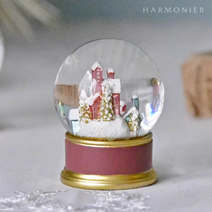 ミニスノードーム/ヴィレッジパステル（ピンク/グリーン/パープル