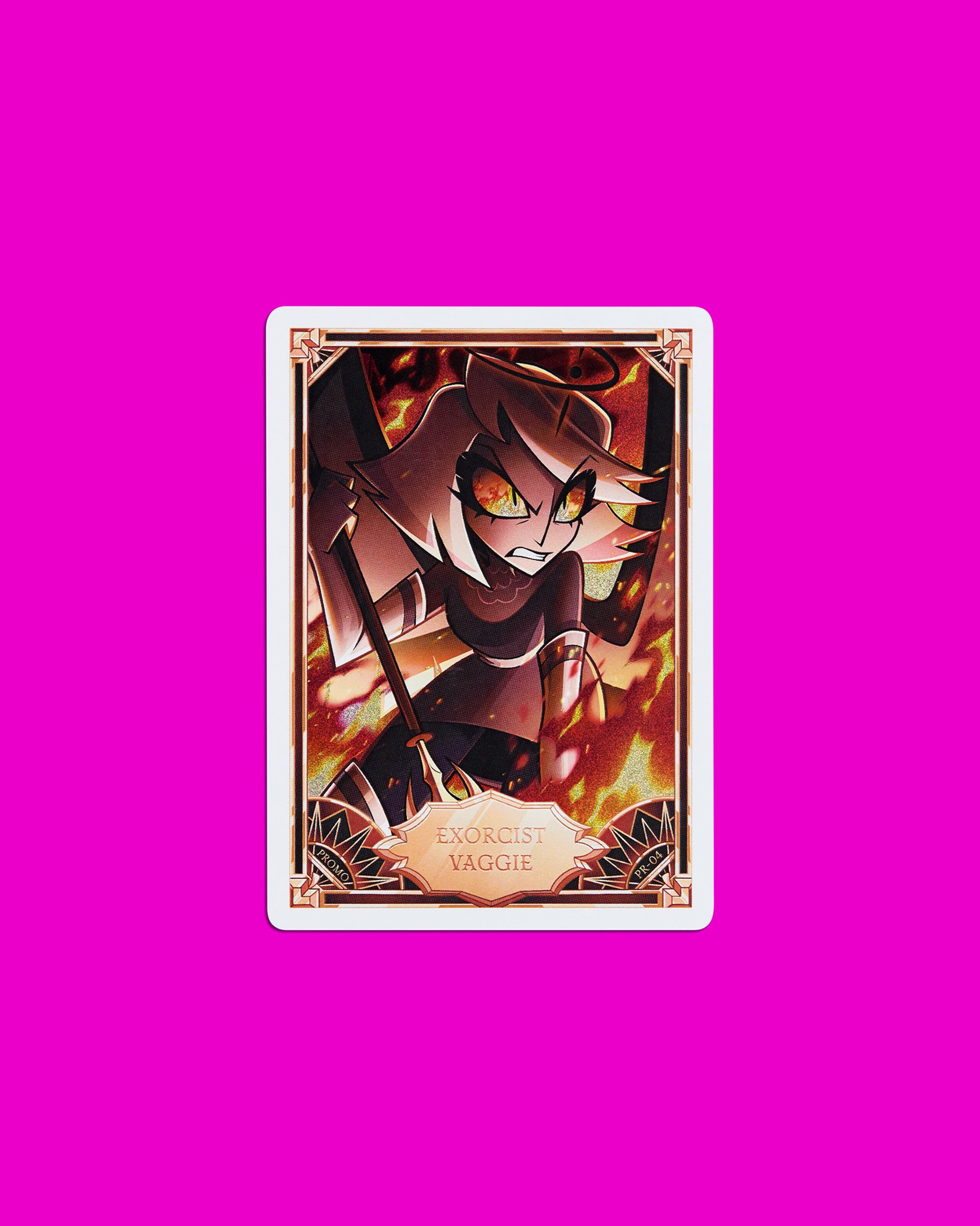 Hazbin Hotel Trading Cards Exorcist Vaggie Promo Card (PR-04