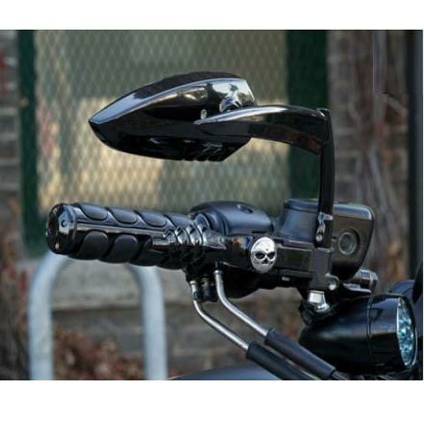 クリアキン ファントムミラー グロスブラック 左右セット |ハーレー