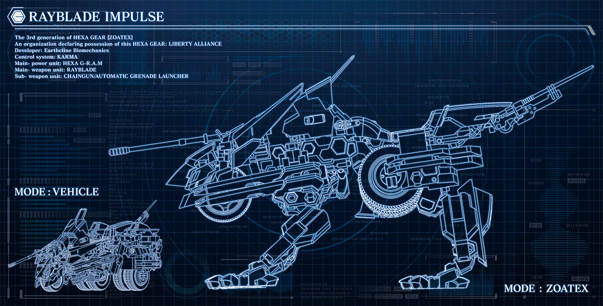 RAYBLADE IMPULSE | HEXA GEAR . COM ‐ ヘキサギア オフィシャルサイト