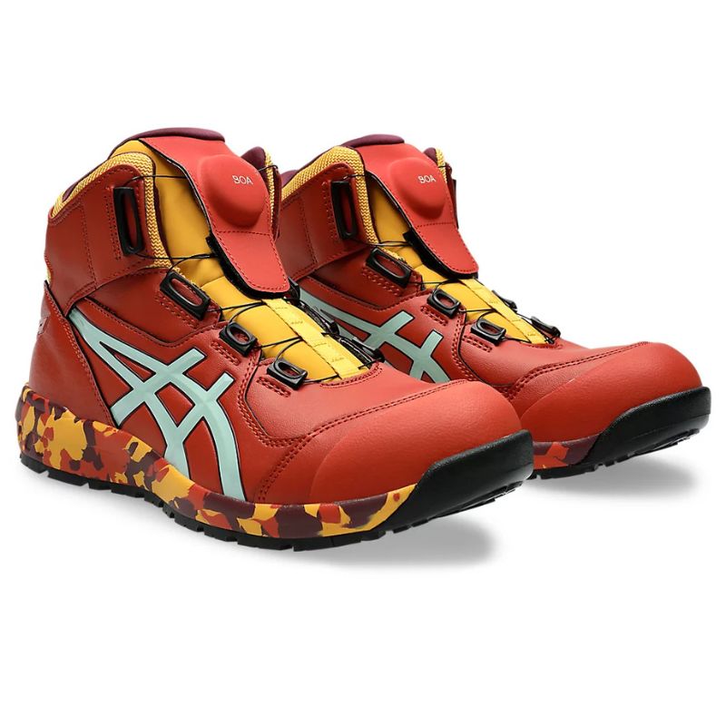 即納在庫品] アシックス 安全靴 ウィンジョブ BOA MARBLE スパイスラテ