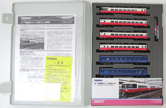 公式]鉄道模型(98697JR 14系客車 (リゾート白馬) 6両セット)商品詳細