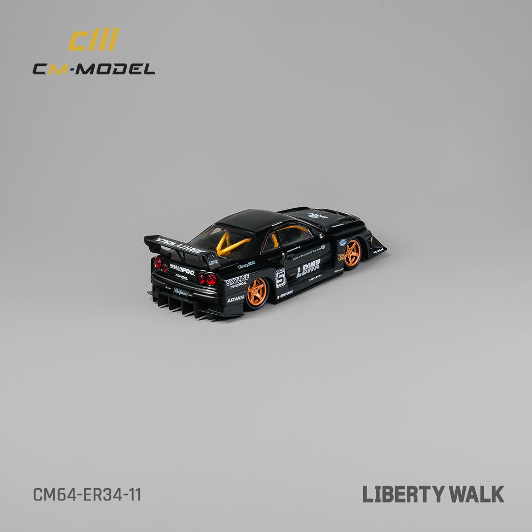 CM Model 1:64 Nissan Skyline GT-R R34 LBWK Super Silhouette ER34