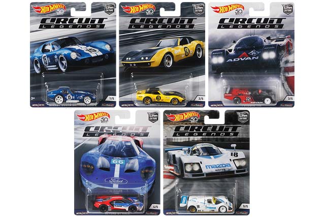 HWC公式にてCar Cultureシリーズ Circuit Legendsの全車種ラインナップ