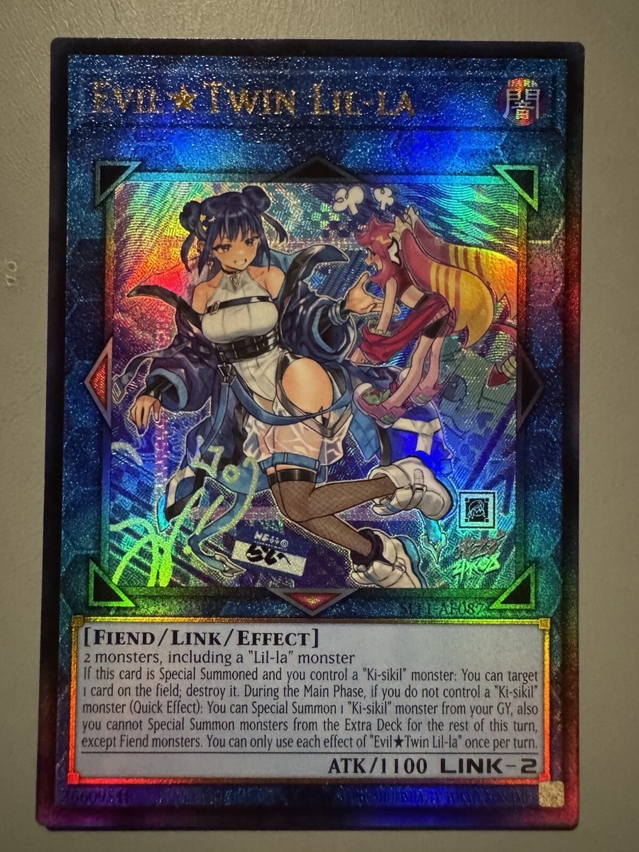 YUGIOH EVIL TWIN LIL-LA (ALT ART) ASIA ENGLISH SLF1-AE087 ULTIMATE