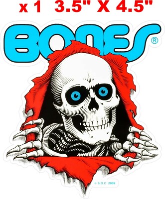 Vintage POWELL PERALTA BONES RIPPER SKATEBOARDING 4.5