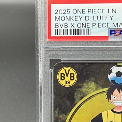 PSA 10 Monkey D Luffy ST13-003 BVB Borussia Dortmund ONE PIECE