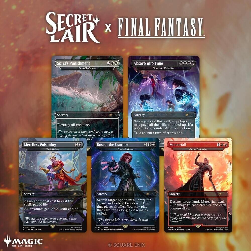 MTG Secret Lair FINAL FANTASY Game Over English version Non Foil