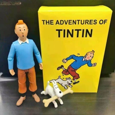 The Adventures of Tintin Action Figure Toys Anime Tintin PVC Model