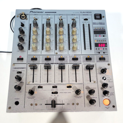 Pioneer DJM-600 Silver Professional DJ Mixer 4-Channel 4ch DJM600