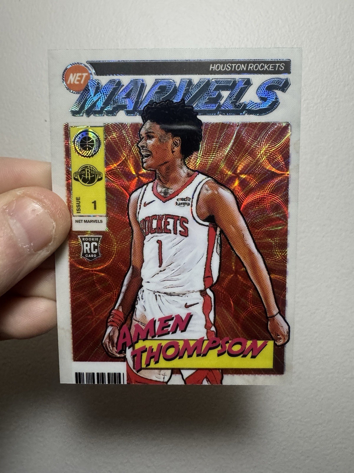 Amen Thompson 2023 Hoops Premium Stock #24 Retro Net Marvels /(SSP
