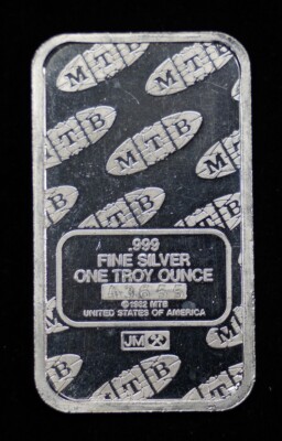 Vintage 1982 JM MTB Statue of Liberty 1 Troy oz .999 Fine Silver