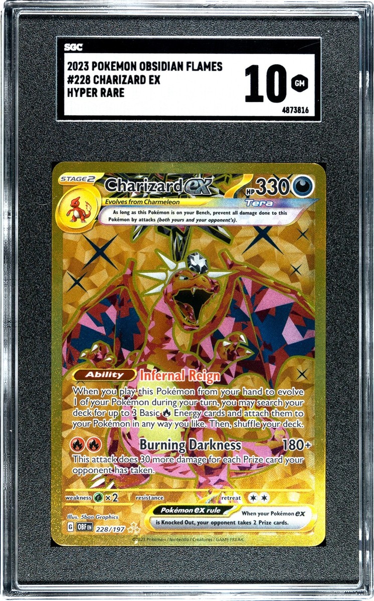 2023 Pokemon Obsidian Flames 228/197 Charizard Grade 10 GEM MINT