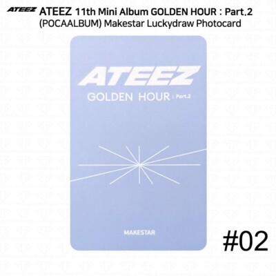 ATEEZ The 11th Mini Album Golden Hour Part.2 Makestar Luckydraw