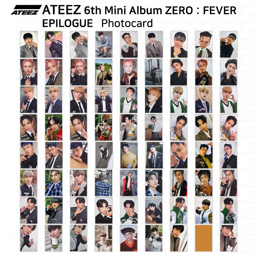 ATEEZ 8th Mini Album Zero Fever Epilogue Official Photocard Ver. A