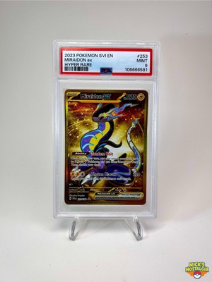 MIRAIDON EX 253/198 - Pokemon TCG -S&V (Gold) Hyper Rare-PSA 9