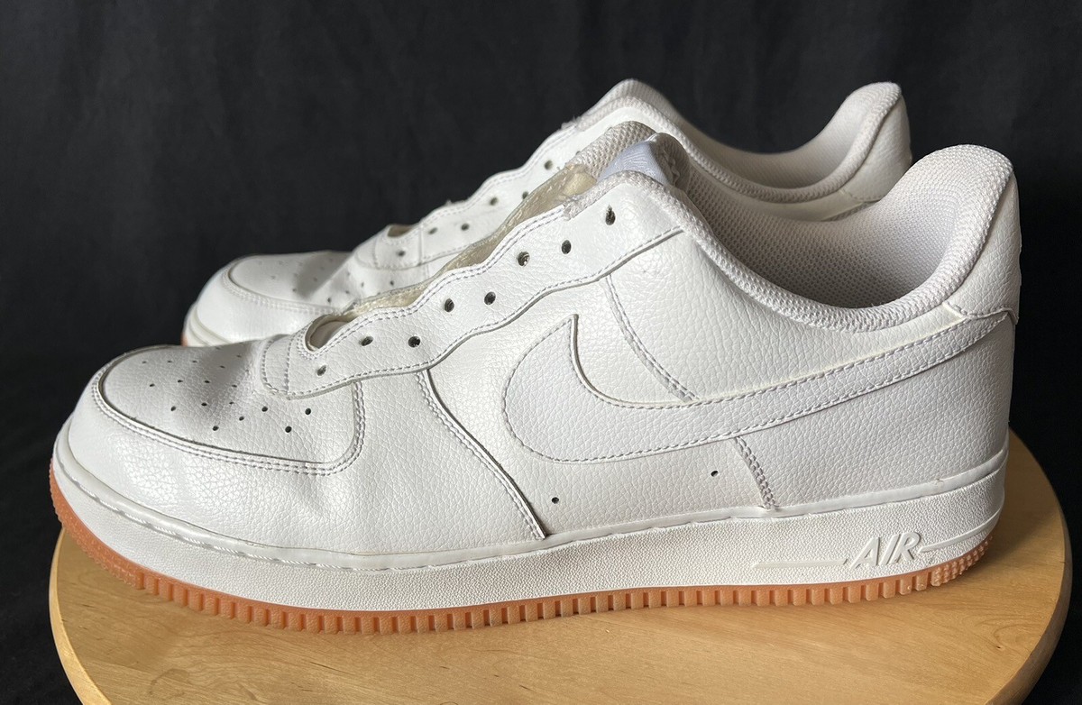 NIKE Air Force 1 2013 WHITE Low - Gum Medium Brown🔥 SIZE 13