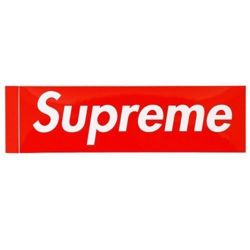 Supreme Gold Box box Logo Sticker embossed FW22 + *READ