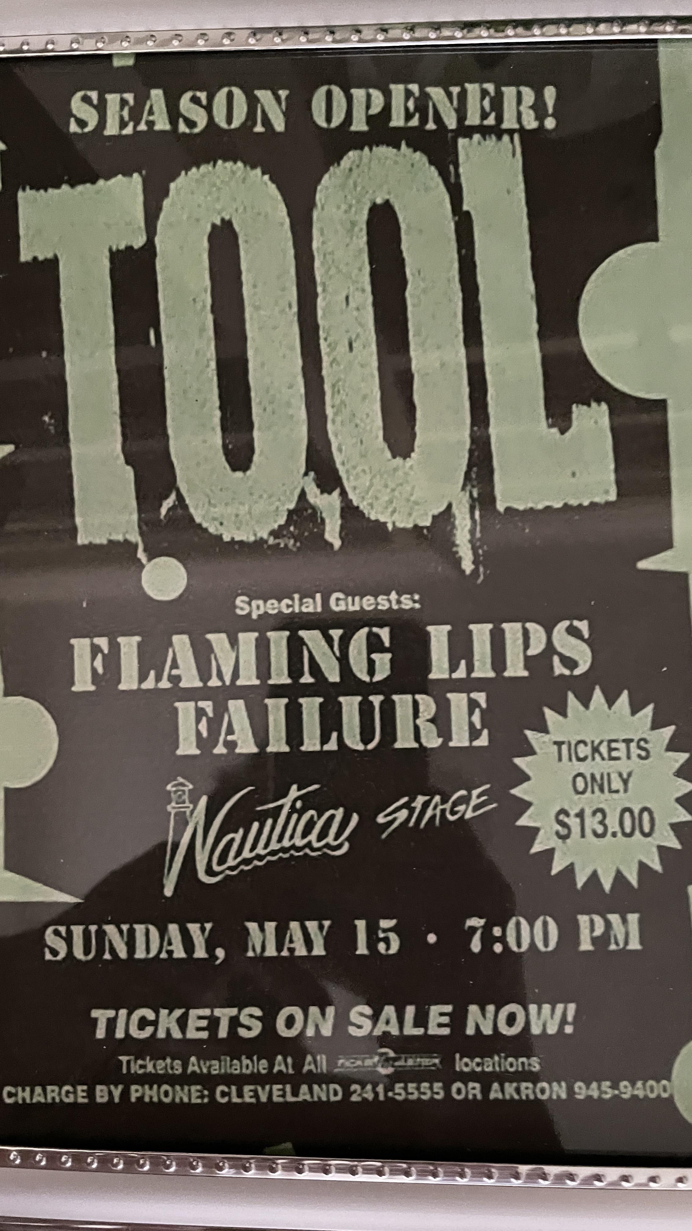 Since we're showing posters. Mine from Undertow/Opiate tour 1994