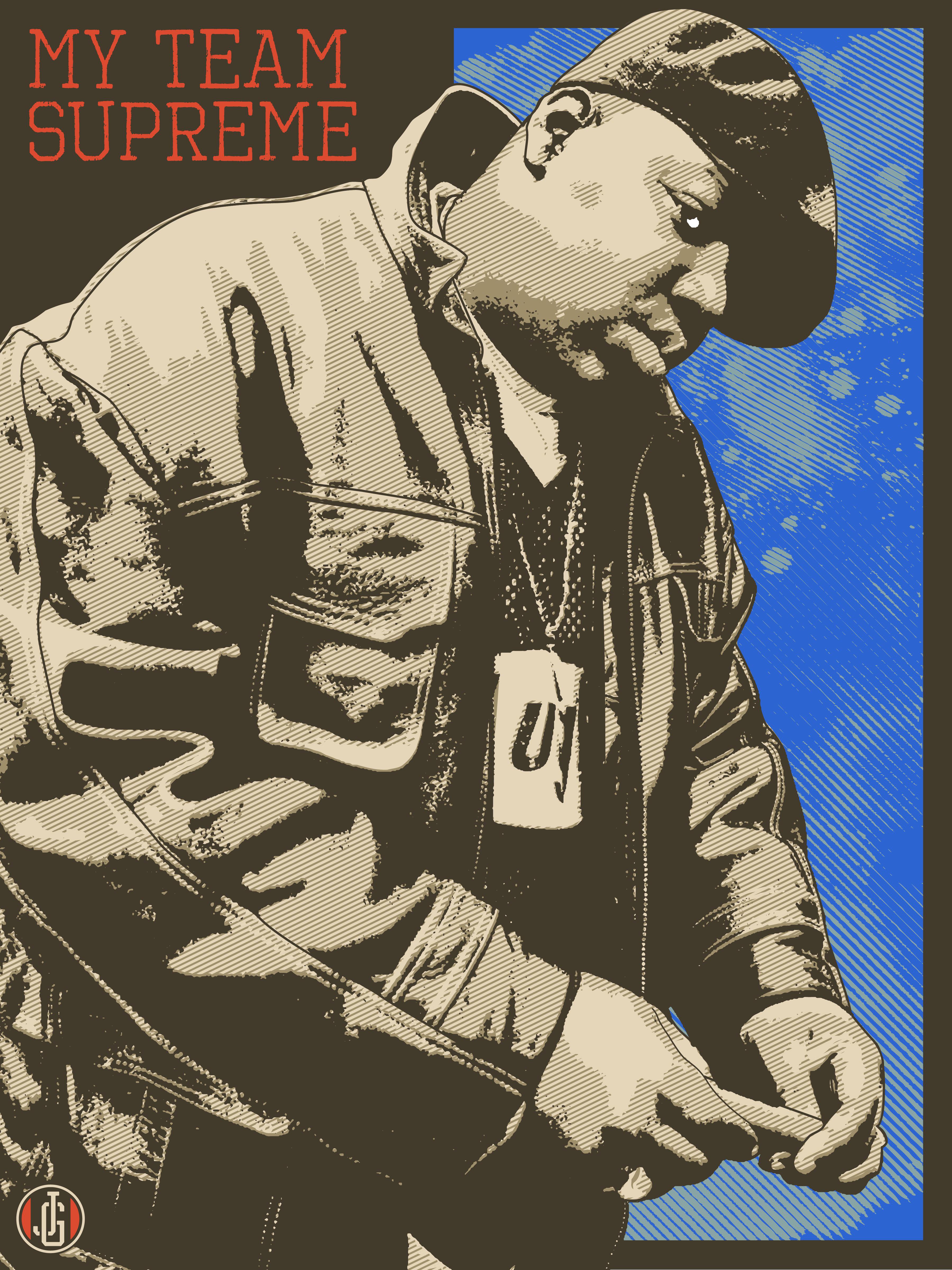 90年代のヒップホップにインスパイアされたアートを作ってて