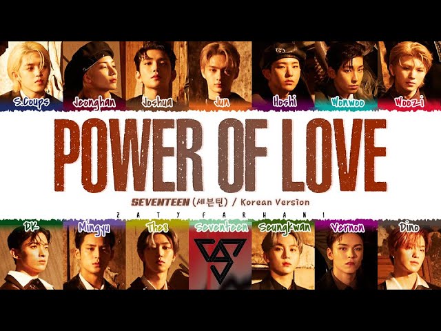 SEVENTEEN - 'POWER OF LOVE' (Korean Ver.) Lyrics [Color