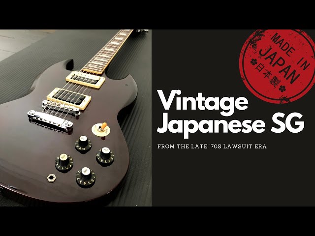 Vintage Japanese Guitar: Gallan SG (rare set neck), from the late