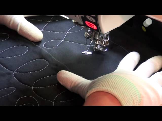 How to Quilt Loopy Line, Easy Machine Quilting Tutorial #18 with